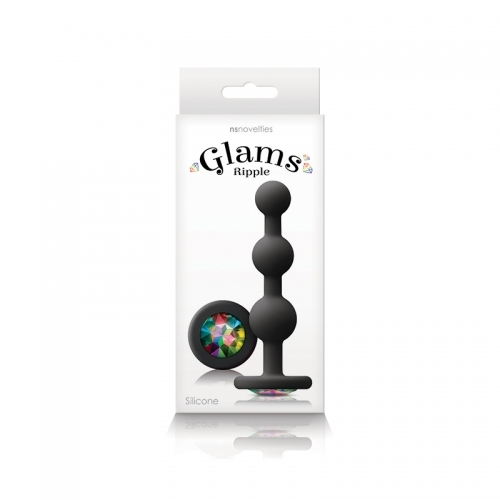 NS - Glams - Ripple Rainbow Gem - Black
