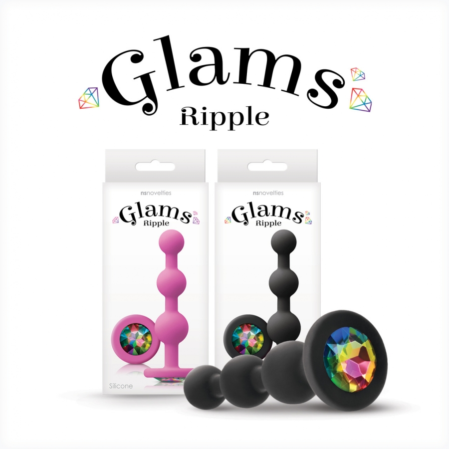 NS - Glams - Ripple Rainbow Gem - Black - Image 2