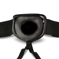 Blush - Dr. Skin 6" Hollow Strap On - Black - Image 2