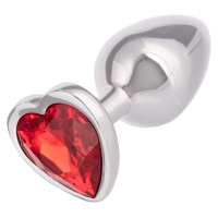 Jewel Small Ruby Heart Plug - Image 3