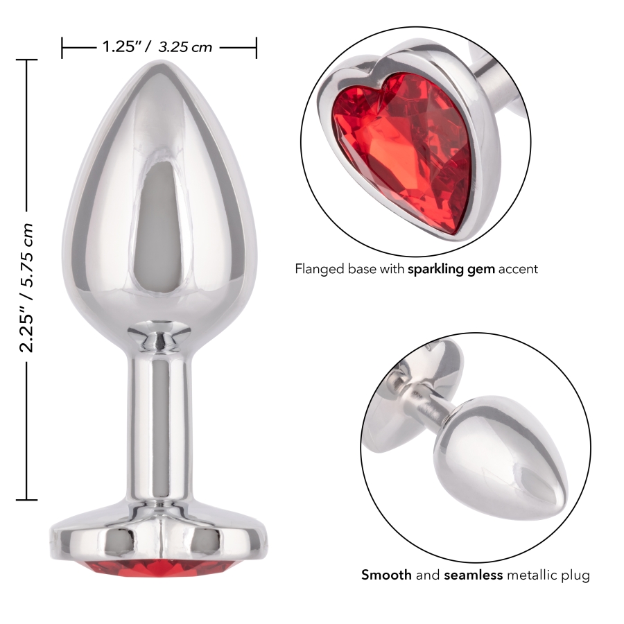 Jewel Small Ruby Heart Plug - Image 2