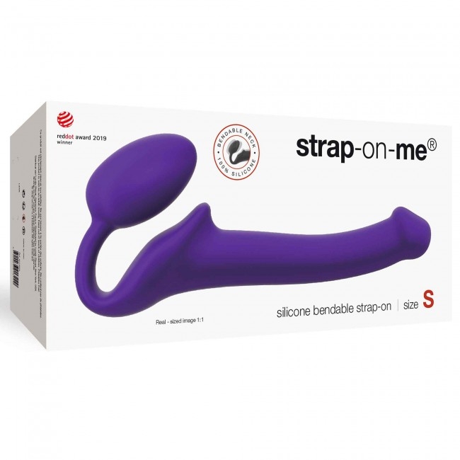 StrapOnMe Semi-Realistic Bendable Strap On Purple S - Image 3