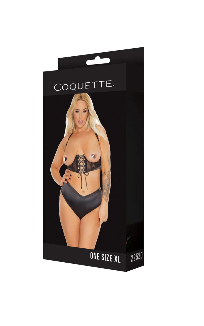 22520 - HARNESS & PANTY SET - BLACK - Image 5