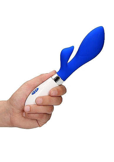 Shots - Achelois Ultra Soft Silicone 10 Speed Dual Motor Vibrator - Royal Blue - Image 2