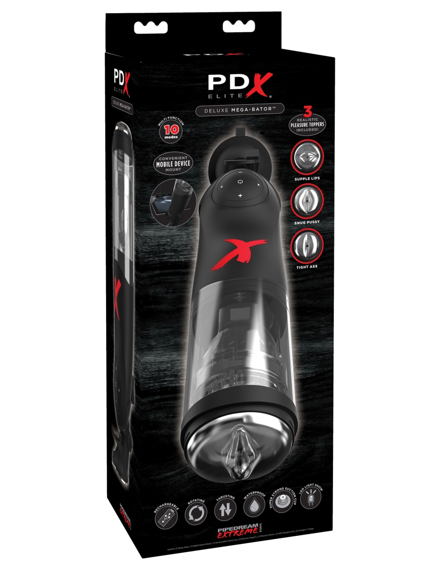 PDX Elite Deluxe Mega-Bator - Clear/Black