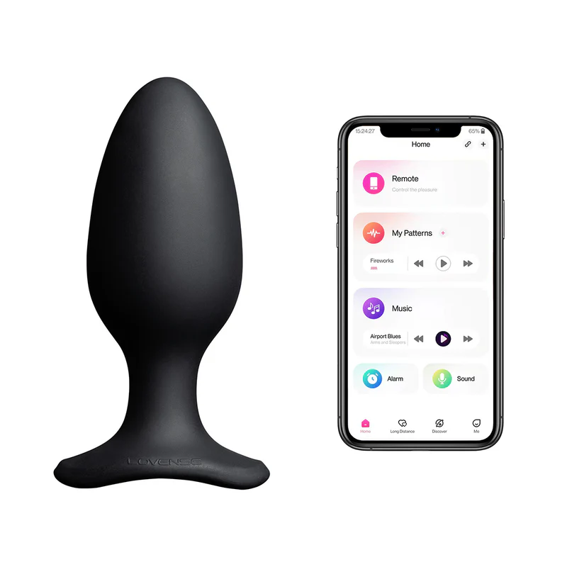 Lovense Hush 2 Vibrating Remote-Controlled Plug – 2.25” – Black