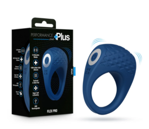 NEW Blush – Performance Plus – Flex Pro Vibrating Cock Ring – Blue (Was $59.99 Now $49.99)