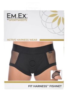 **** Sportsheets – Em.Ex. Fit Harness Fishnet L **** (Was $94.99 Now $71.99)