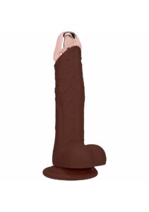 ******** NEW Shots – RealRock – Metalhead ******** ******  Regular Straight with Balls 8″ – Brown ****** (Was $119.99 Now $89.99)
