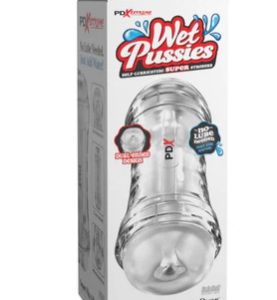 NEW PDX Extreme Wet Pussies Super Flip-A-Pussy Over Self-Lubricating Stroker - Frost