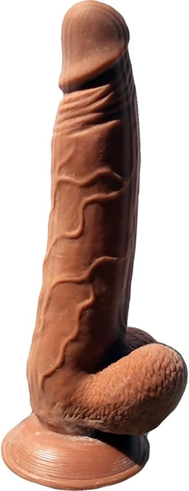 Skinsations Latin Lover Guapo - Dildo with Suction Cup, Brown, 9" - Image 2