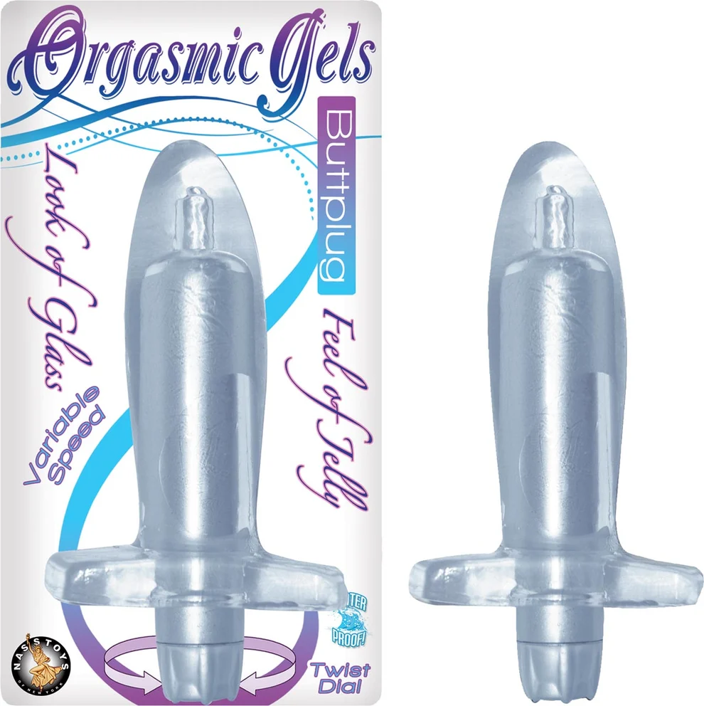 Orgasmic Gels - Vibrating Butt plug-Silver